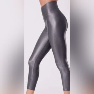 Carbon38 Metallic Gray Leggings